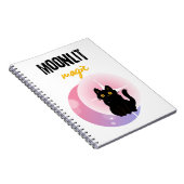 schattige kat en maan notitieboek (Rechterzijde)