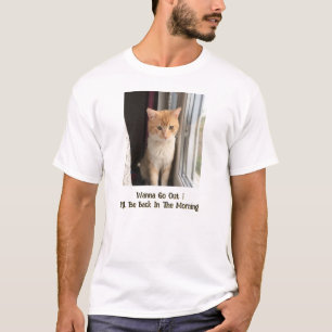 Schattige Kat, Foto en Naam Aanpasbaar, Grappige T T-shirt