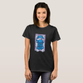 Schattige Kat Gekleed Als Een Ninja T-shirt (Voorkant volledig)