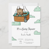 Schattige Kat Genderneutraal Baby shower Kaart (Voorkant)