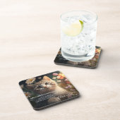 Schattige Kat Grappig Cocktail Recept Kat Onderzet Bier Onderzetter (Rechterzijde)