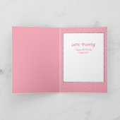 Schattige Kat Grappige Feest Kitten Cartoon Verjaa Kaart (Binnen)