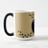 Schattige Kat, Grappige Kat, Grappig Schrift, Mode Magische Mok (Links)