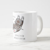 Schattige Kat, Grappige Kat, Professioneel Slaper Grote Koffiekop (Voorkant rechts)