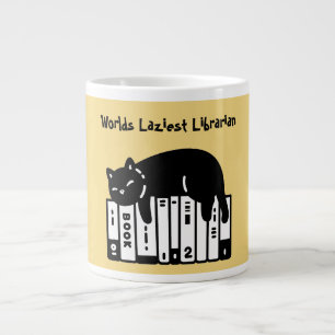 Schattige Kat, Grappige Kat, Werelds Luieste Bibli Grote Koffiekop