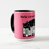 Schattige Kat, Grappige Kat, Werelds Luieste Bibli Mok (Voorkant links)