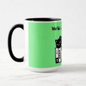 Schattige Kat, Grappige Kat, Werelds Luieste Bibli Mok (Links)