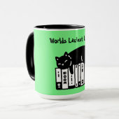 Schattige Kat, Grappige Kat, Werelds Luieste Bibli Mok (Voorkant links)