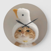 Schattige kat grote klok (Voorkant)