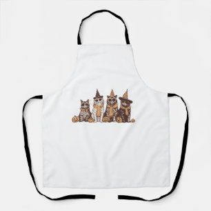 Schattige Kat Halloween Kitty Halloween Dier Huisd Schort