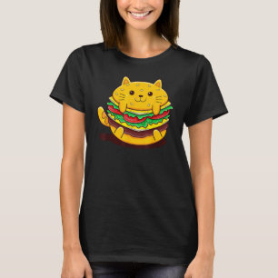 Schattige Kat Hamburger T-shirt