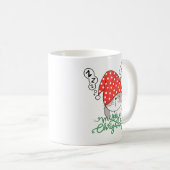 Schattige kat herfsten in slaap te wachten op Kers Koffiemok (Voorkant rechts)