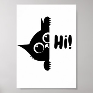 Schattige Kat Hi Poster