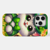 Schattige kat/hondje St. Patrick's Day iPhone Hoesje (Achterkant horizontaal)