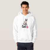 schattige kat hoodie (Voorkant volledig)