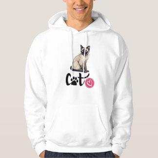 schattige kat hoodie