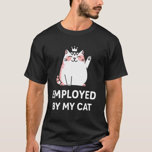 Schattige kat humor t-shirt (Voorkant)