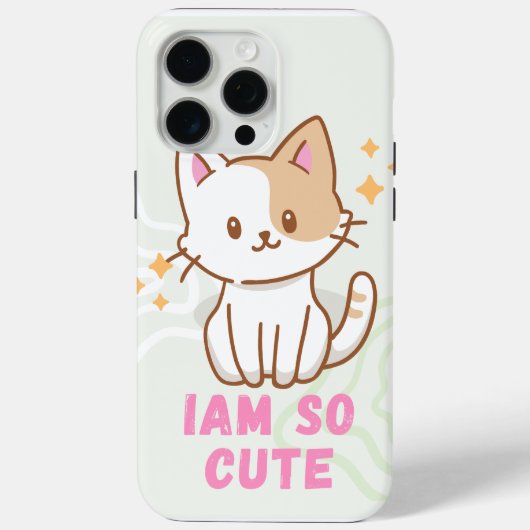 schattige kat ik ben zo schattig Case-Mate iPhone case (Achterkant)