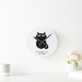 Schattige Kat - Ik run dit huis nu!  Ronde Klok (Huis)