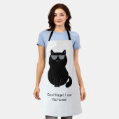 Schattige Kat - Ik run dit huis nu!  Schort (Gedragen)
