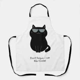 Schattige Kat - Ik run dit huis nu! Schort