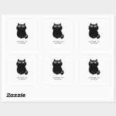Schattige Kat - Ik run dit huis nu! Vierkante Sticker (Vel)