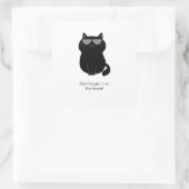 Schattige Kat - Ik run dit huis nu! Vierkante Sticker (Tas)