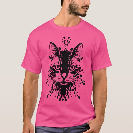 Schattige Kat Illusie Grappig Kat Liefhebber Idee T-shirt (Voorkant)