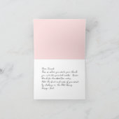 Schattige kat in de tuin Waterverf en achternaam Notitiekaartje (Binnen)