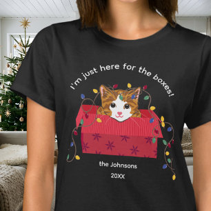 Schattige Kat in een Doos Alleen voor de Dozen Ker T-shirt
