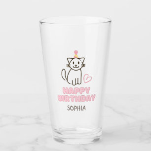 Schattige kat in een Pet van de geboorte Glas