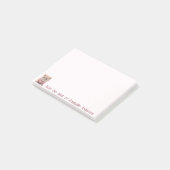 Schattige Kat in een roze trui Personaliseer Post-it® Notes (Schuin)