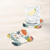 Schattige kat in een tuin kartonnen onderzetters (Insitu)