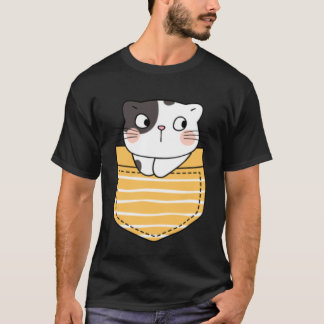 Schattige kat in een zak  kat  cadeau kinderen jon t-shirt