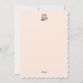 Schattige Kat in Mok Vakantie Ontwerp - Kat & Caca Feestdagenkaart (Achterkant)