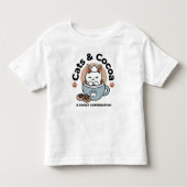 Schattige Kat in Mok Vakantie Ontwerp - Kat & Caca Kinder Shirts (Voorkant)