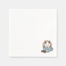 Schattige Kat in Mok Vakantie Ontwerp - Kat & Caca