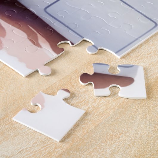 Schattige Kat in Pyjama Doing Wasserij Grappig Legpuzzel (Zijkant)