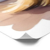 Schattige Kat in Pyjama Doing Wasserij Grappig Poster (Hoek)