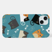 SCHATTIGE KAT iPhone HOESJE (Achterkant horizontaal)