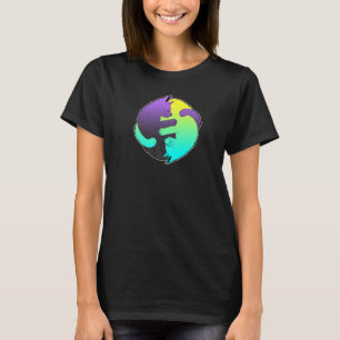 Schattige Kat Katten Ying Yang Yin Yang 7 T-shirt