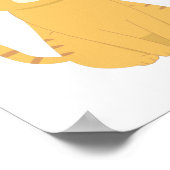 Schattige Kat Kawaii  Poster (Hoek)