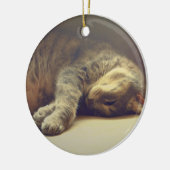Schattige kat keramisch ornament (Links)