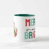 Schattige kat kerst vrolijk en fel mok (Midden)