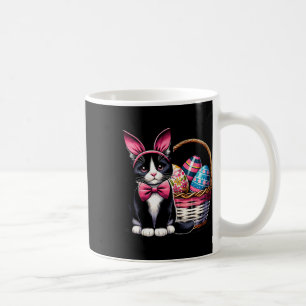 Schattige Kat Kitty Pasen Dag Konijn Eieren Kat Li Koffiemok