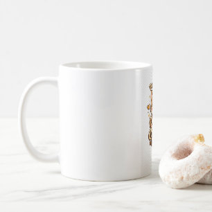 Schattige Kat Koffie Liefhebber Kawaii Ontwerp - P Koffiemok