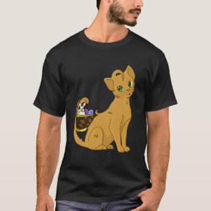 Schattige kat konijn mand paasei t-shirt