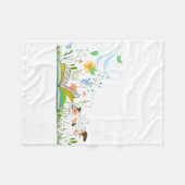 Schattige Kat leest een boek Fleece Deken (Voorkant (Horizontaal))