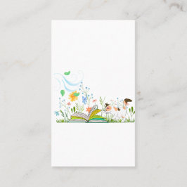 Schattige Kat leest een boek Visitekaartje