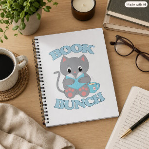 Schattige Kat Leest een Boek voor Boekliefhebbers Notitieboek